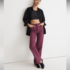 Madewell The Emmett Wide-Leg Pant: Garment Dyed Edition size 23